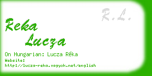 reka lucza business card